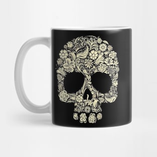 Floral Skull Mug